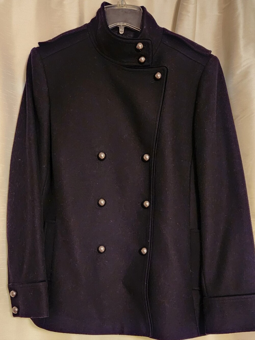 Antonio Melani Navy Wool Pea Coat